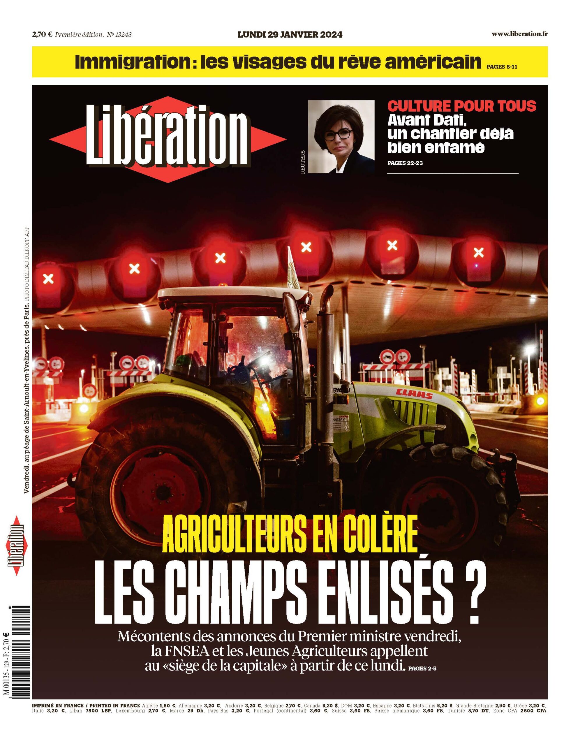 Titre : La révolte des agriculteurs : enjeux et conséquences d’un mouvement grandissant